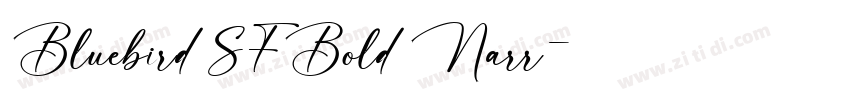 Bluebird SFBold Narr字体转换